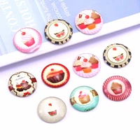 fashion stained glass buckle 20pcslot 10mm18mm mixed colorful fashion photo glass cabochons color cabochons for bracelet