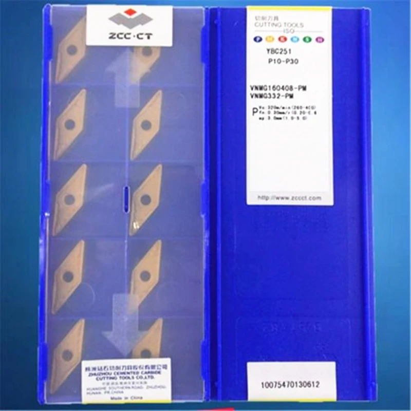 

10pcs VNMG160408-PM YBC251 VNMG332-PM YBC251 NEW Carbide Inserts