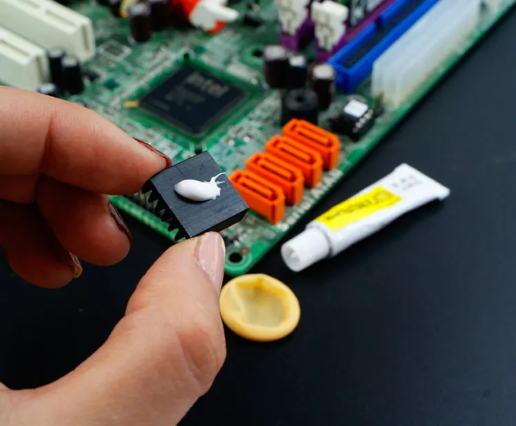 

10pcs Thermal Conductive Heatsink Plaster Viscous Adhesive Compound Glue For PC GPU IC 8CKC