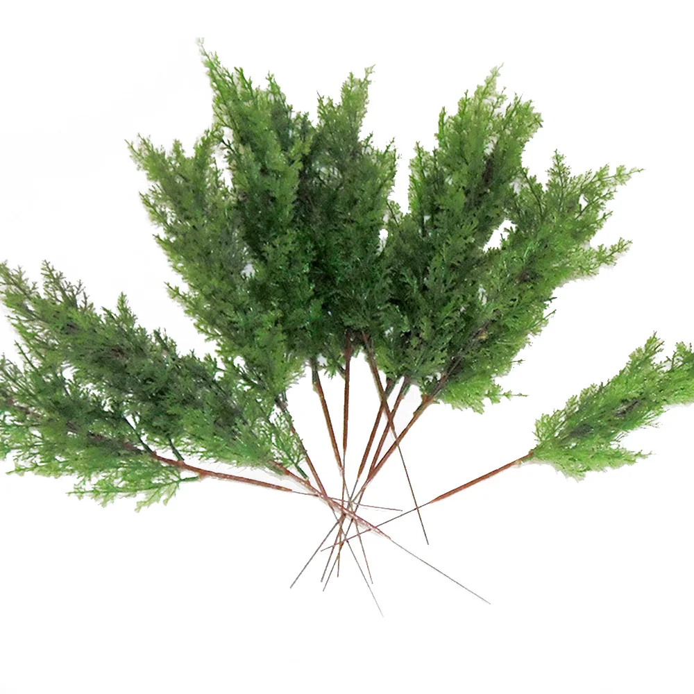 Искусственные растения 10 * ненастоящие реалистичные сосновые Cypress ветки зеленые