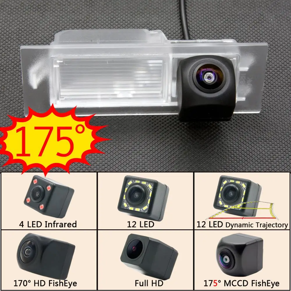 175 градусов рыбий глаз MCCD 12LED HD беспроводной парковочный монитор Автомобильная