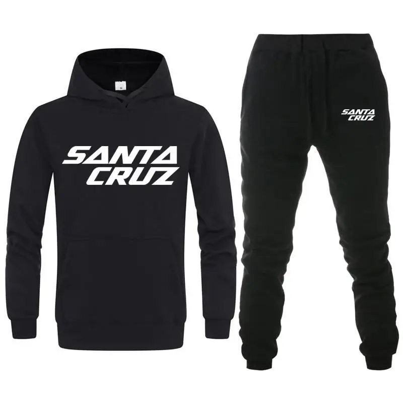 

Santa Cruz Mountain Bike Hoodies Sweatshirt Men/Women Tracksuit+Sweatpant 2pc Casual Hip Hop Hoodie 2020 Fleece Hooded Pullover