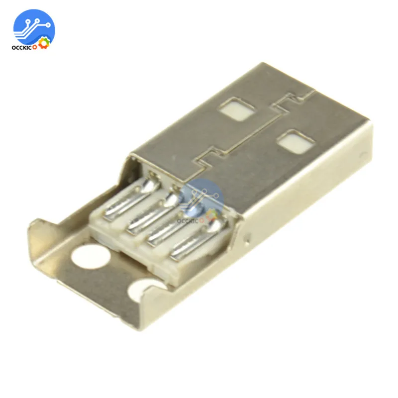 10 шт. 4-контактный разъем USB типа A с черным пластиковым адаптером | Электроника