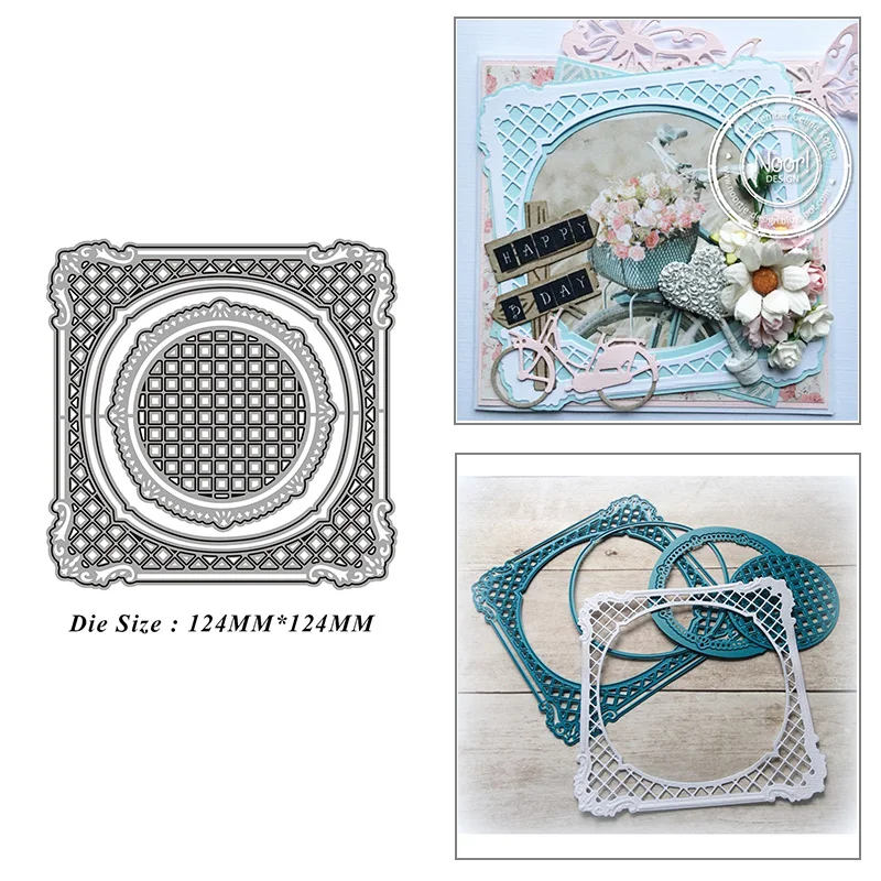 

Square Hollow Photo Frame Metal Cutting Dies for DIY Scrapbook Album Paper Card Decoration Crafts Embossing 2021 New Dies
