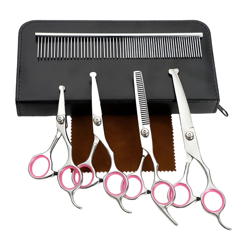 

4,5 5,5 6,5 дюймов Серебряный безопасный круглый наконечник профессиональные салонные Ножницы Набор для стрижки волос