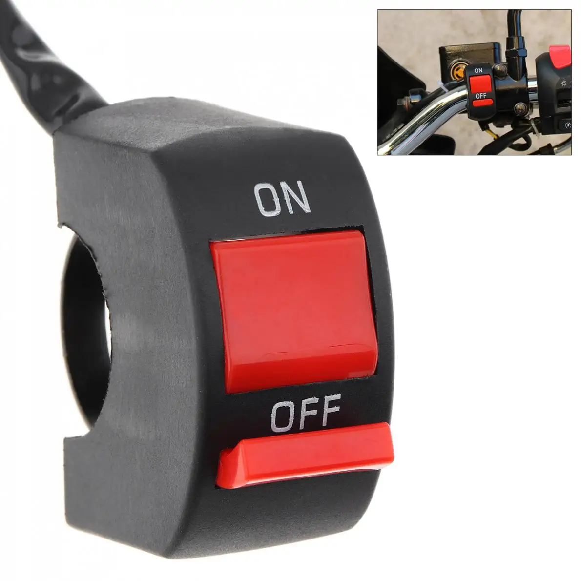 22 мм переключатель на руль мотоцикла двойной проблесковый светодиодный