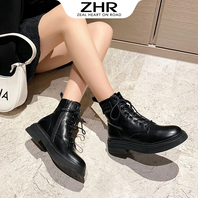 

Ботильоны на платформе с 8 отверстиями, черные ботинки мартинсы, женские мотоциклетные ботинки из натуральной кожи, на толстой плюшевой под...