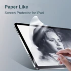 Как писать на бумаге Экран протектор для iPad Pro 11 12,9 2021 2020 бумага как матовая ПЭТ-пленка картина протектор для iPad 10,9
