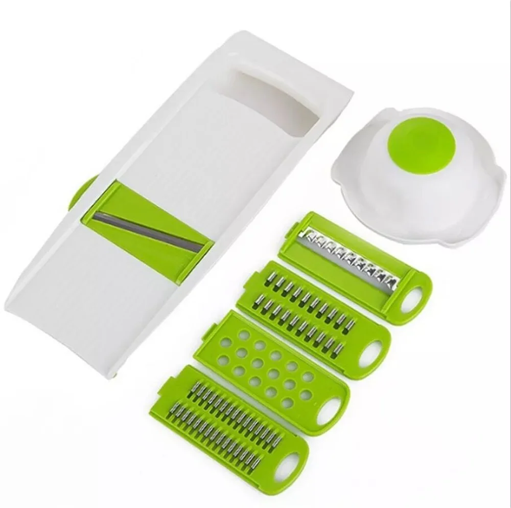 

5in 1Mandoline Peeler Grater Vegetables Cutter tools with 5 Blade Carrot Grater Onion Vegetable Slicer Kitchen Accessories