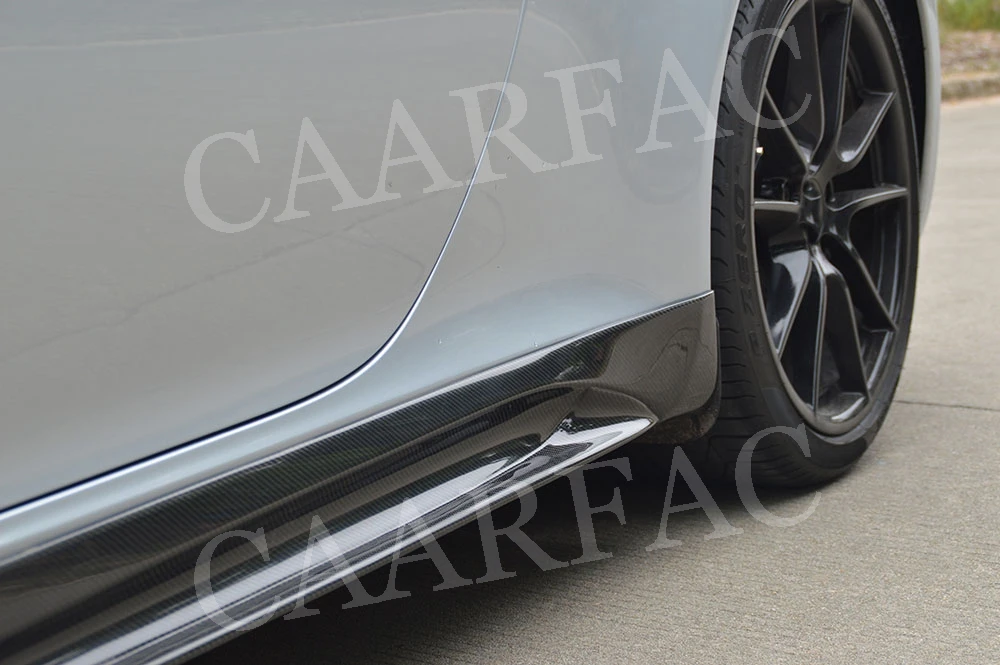 Боковые юбки фартуки подходят для Porsche 911 991 GT3 Carrera 2012 2013 V стиль карбоновый дверной ограничитель для губ