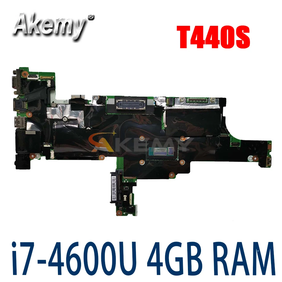 

Akemy для Lenovo ThinkPad T440S материнская плата для ноутбука NM-A052 материнская плата i7-4600U с 4 Гб оперативной памяти T440S материнская плата для тестирован...