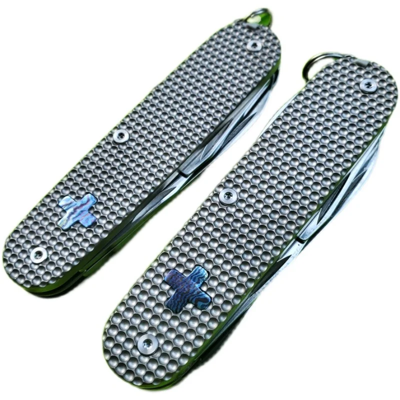 Складной нож из титанового сплава EDC карманный резец с полым лезвием для резки