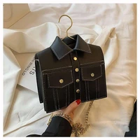 2022 new fashion womens crossbody bags handbag coat design shoulder bag chains clothes style personality hanger funny purse