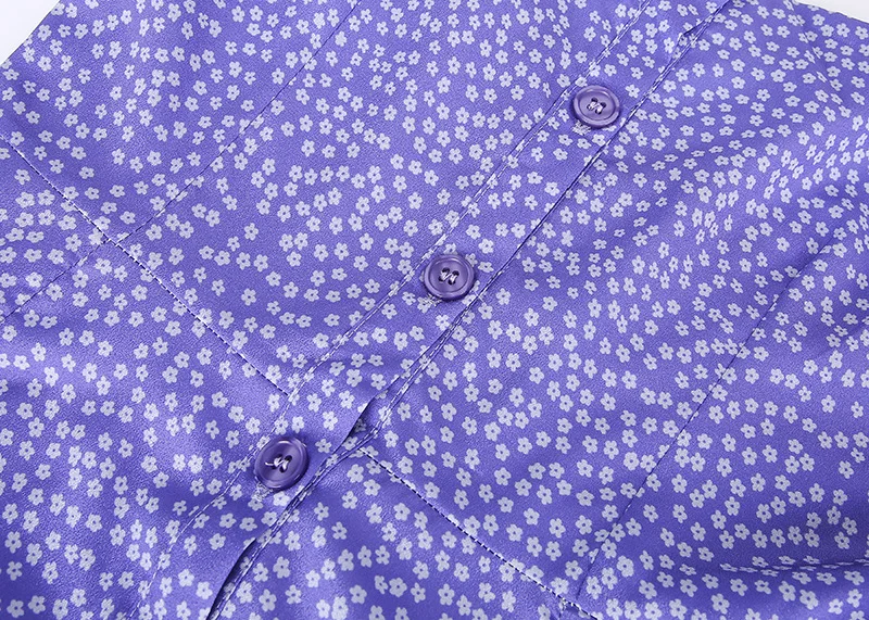 Женское платье на шнуровке с оборкой спереди длинное пляжное до колен цветочным