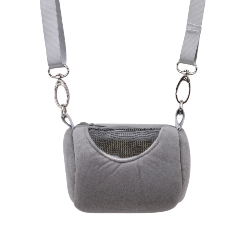 portable pet cage cross body item cylinder design soft practical house travel portable squirrel visible mesh hamster carrier bag free global shipping