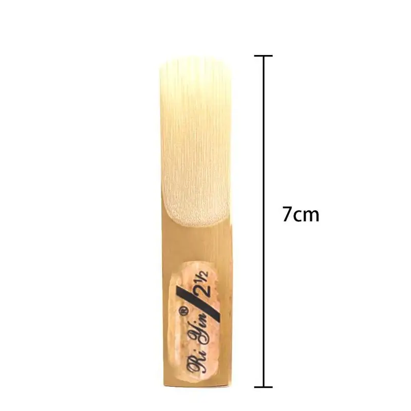 

10Pcs/Set EB Alto Saxophone Reeds Strength 2.5 Sax Woodwind Instrument Parts 7cm Accessories S4M0