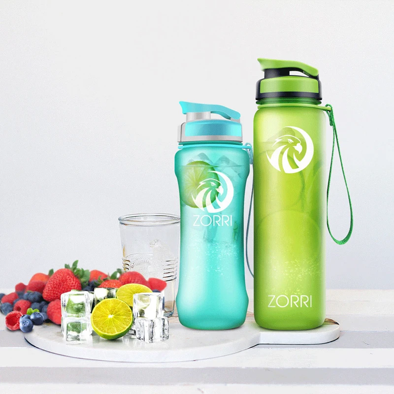 ZORRI Tragbare спортивный вассер Flasche BPA FREI kunstoff для улицы Reise Durchführung für Wasser Flaschen Student gourde
