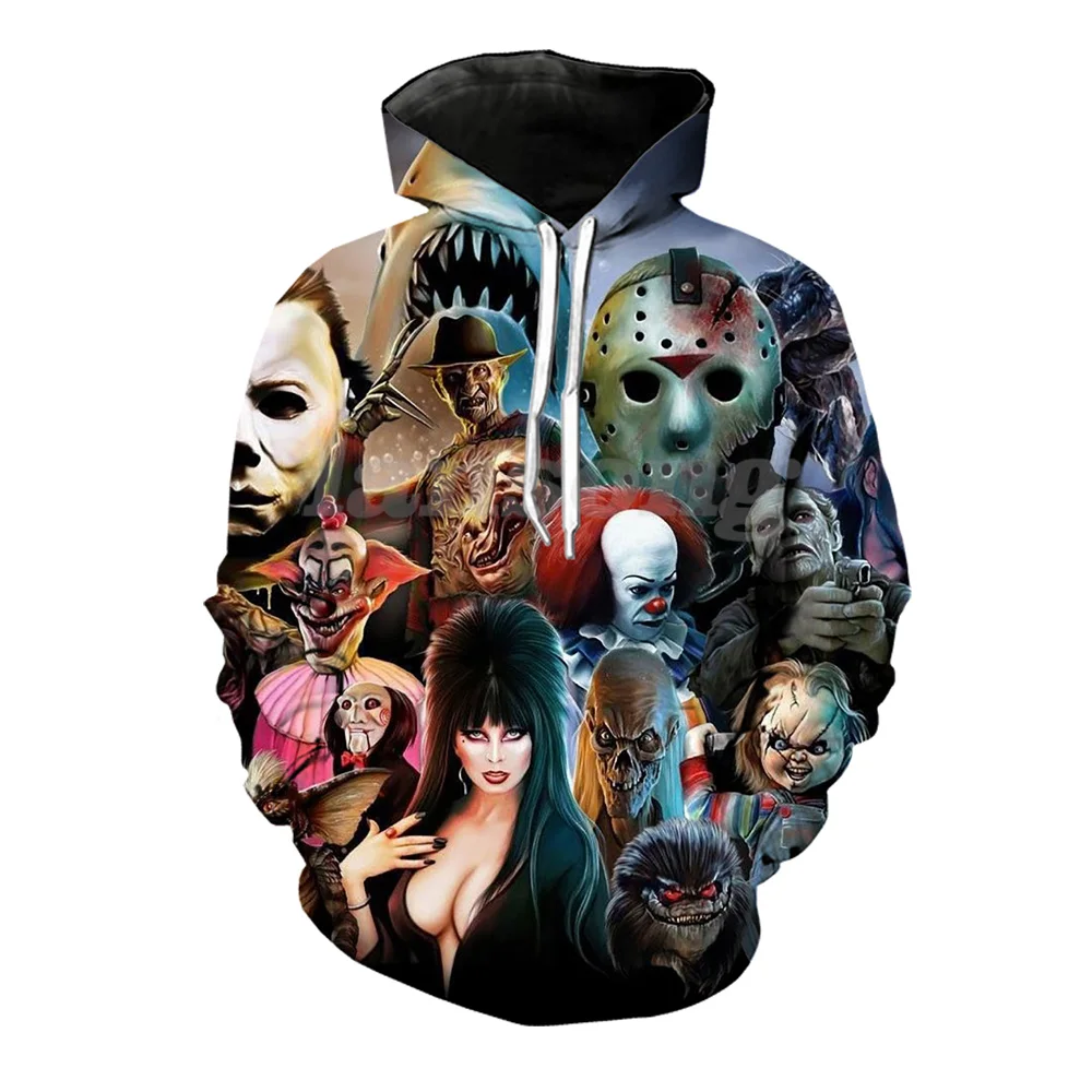 Футболка с 3d принтом монстров из фильма ужасов/толстовка/худи/брюки модная