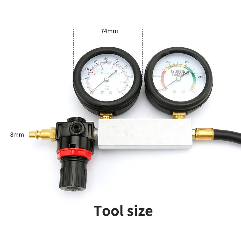 Cylinder Leak Detector Motorcycle Pressure Gauge Automotive Repairing Diesel Engine Auto Repair | Инструменты