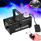 Дымовая машинаБеспроводная противотуманная машина с дистанционным управлением400 Вт мини-эжектор для туманадиджейская Домашняя вечеринка для шоу, сценический эжектор туманадымовой станок