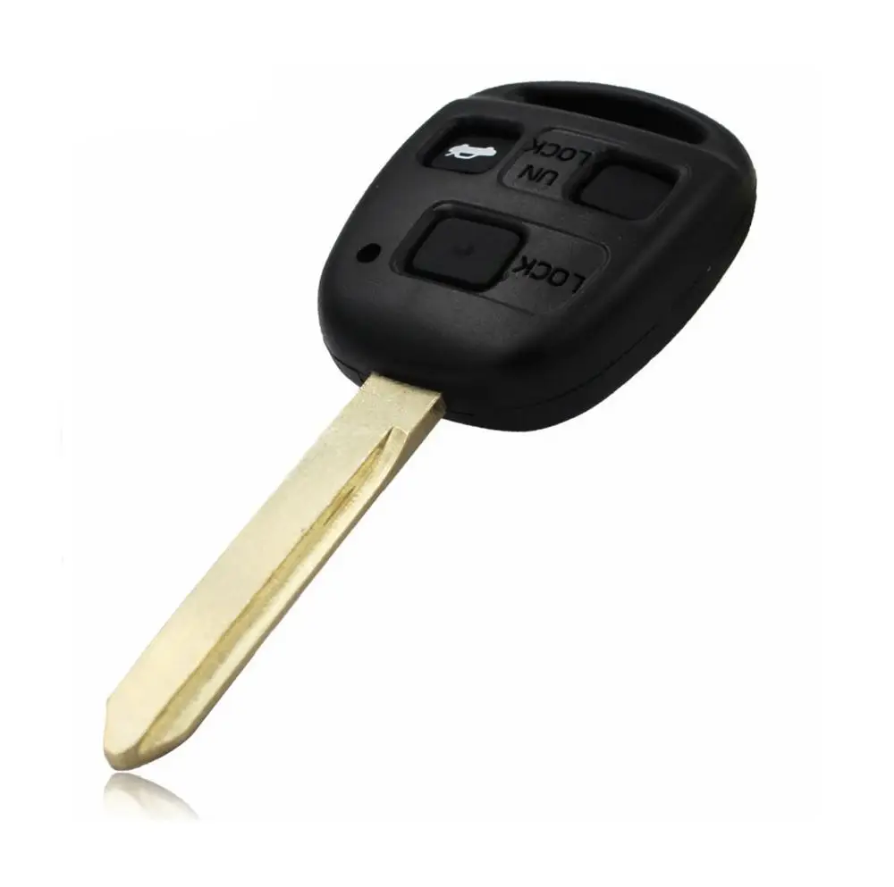 Чехол с 3 кнопками для автомобильного ключа Toyota Avensis Echo Avalon Kluger Camry Corolla Rav4