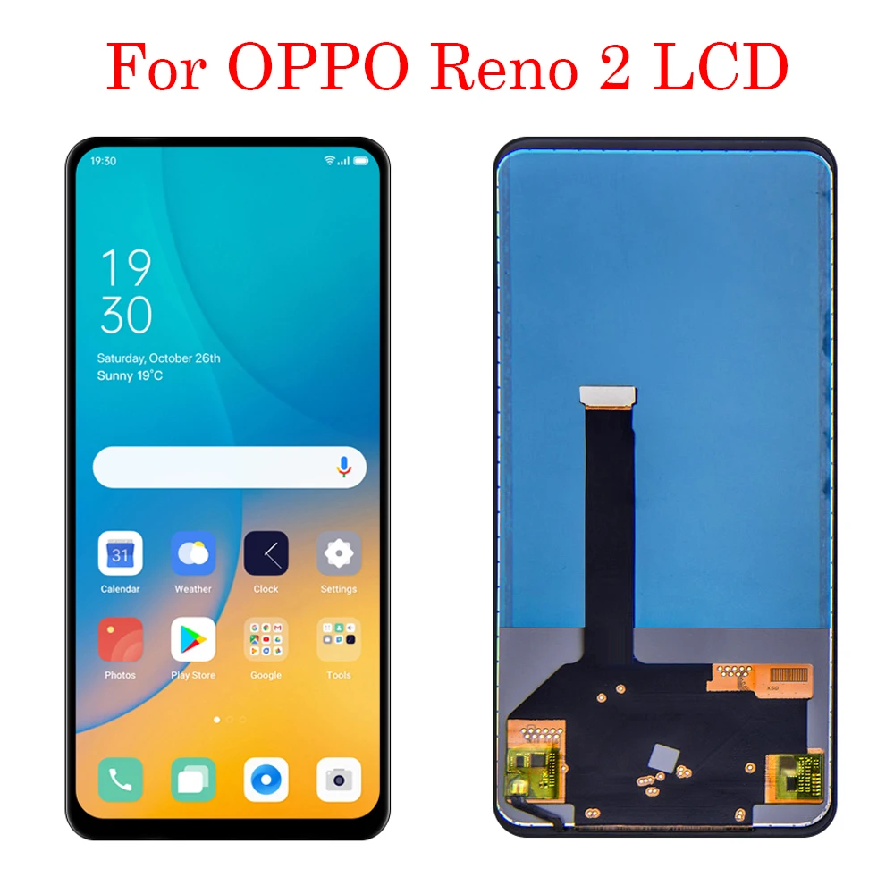 

6,5 дюймовый оригинальный/TFT тест, подходит для Oppo Reno2 Reno 2 AMOLED ЖК-дисплей + сенсорный экран дигитайзер PCKM70 PCKT00 PCKM00