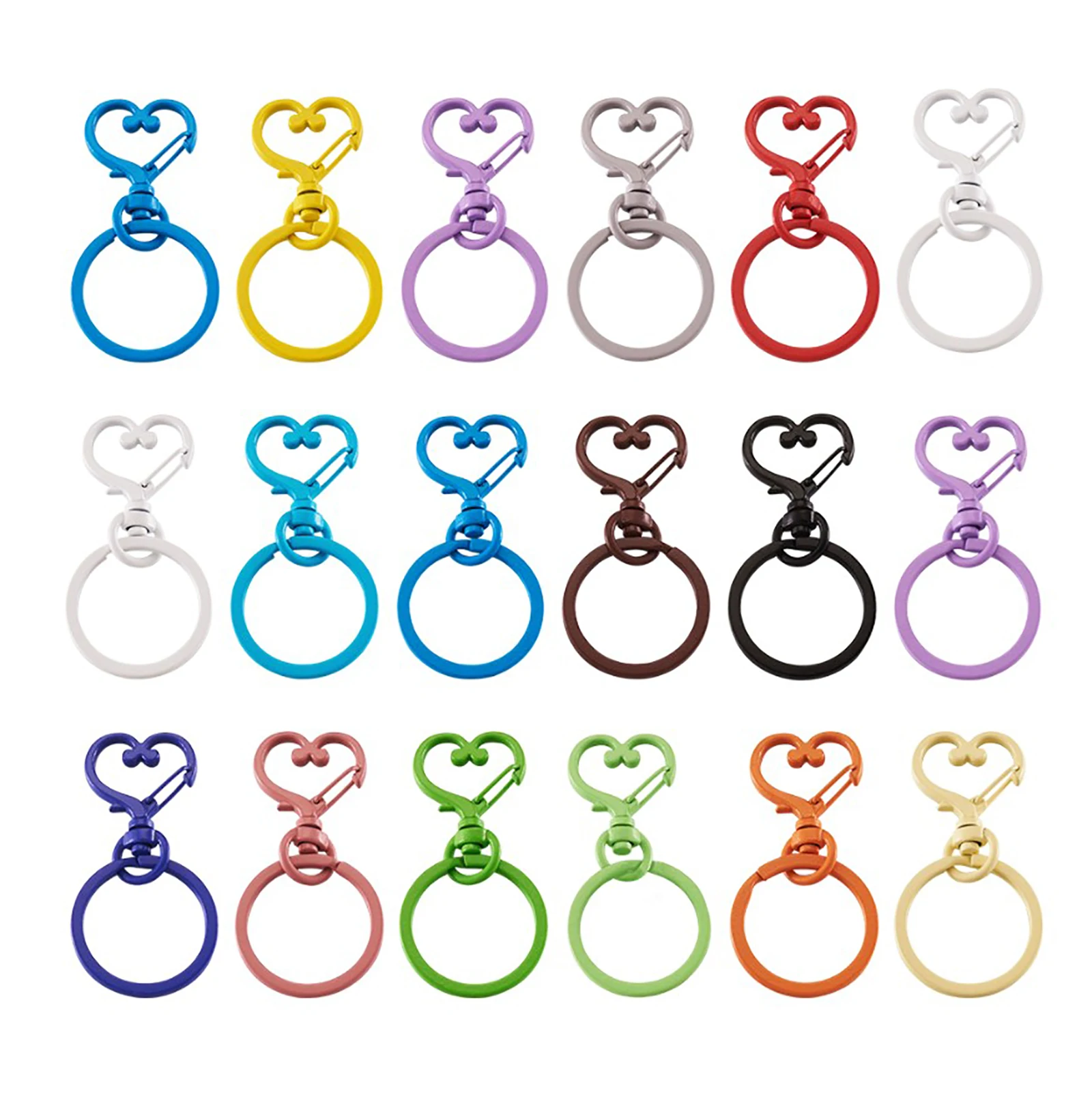 

Crafts Snap For Claw Art Lobster Clasps Small Key Ring Jewelry Heart Metal Shaped