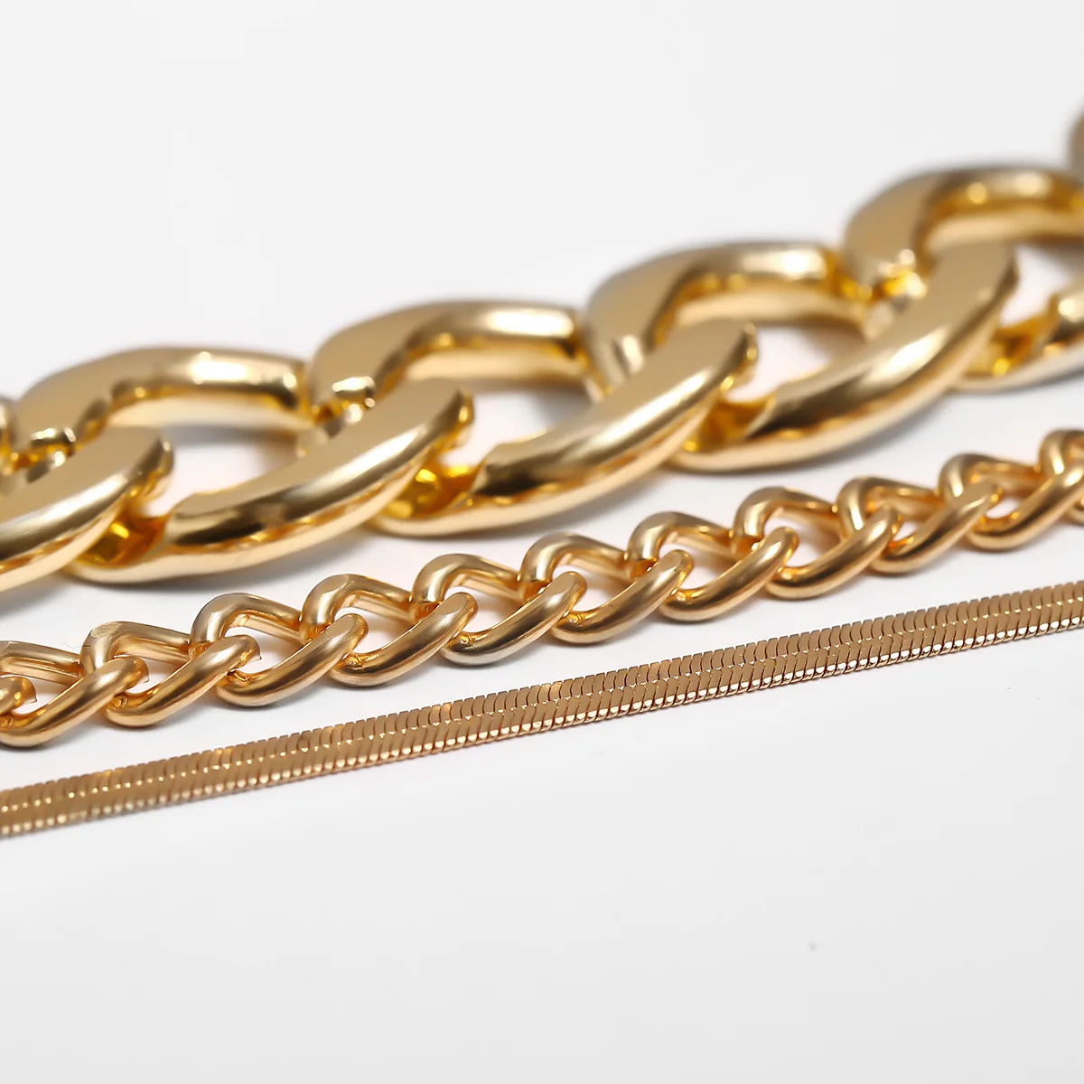 Bracelet Jewelry Gold Plating For Men Curb Chain Stainless Steel Link Fashion Decor Gifts | Украшения и аксессуары