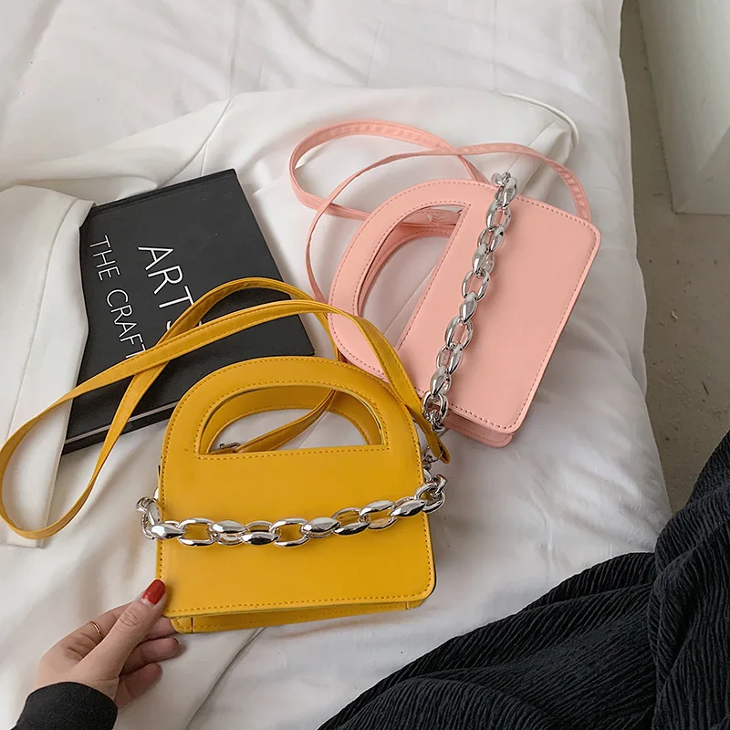 

2021 Summer Promotion Trend Women Solid Color Crossbody Handbags Vintage Classic Style Shoulder Bag Stylish Tote for Ladies