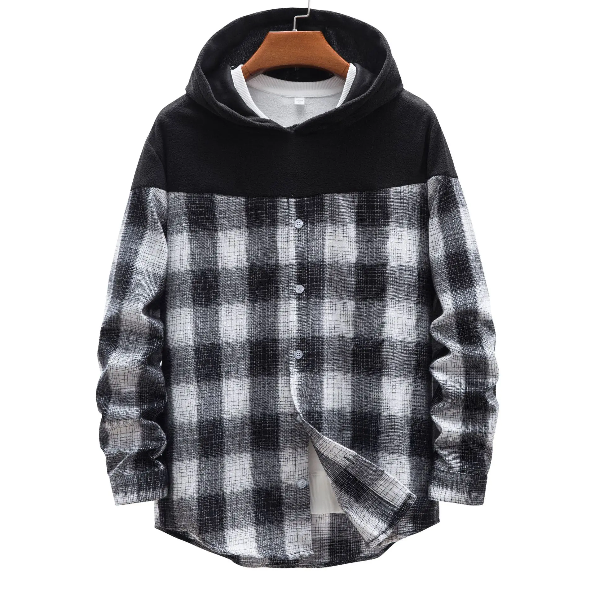 

Backstrom 2021 New Retro Large Size Long-sleeved Slim Chinese Disc Button Cotton and Linen Shirt for Men