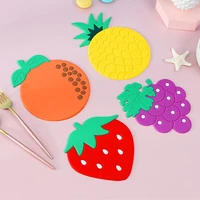 creative avocado coaster fruit shape silicone cup pad slip insulation pad cup mat pad hot drink holder coffee mug cup coasters