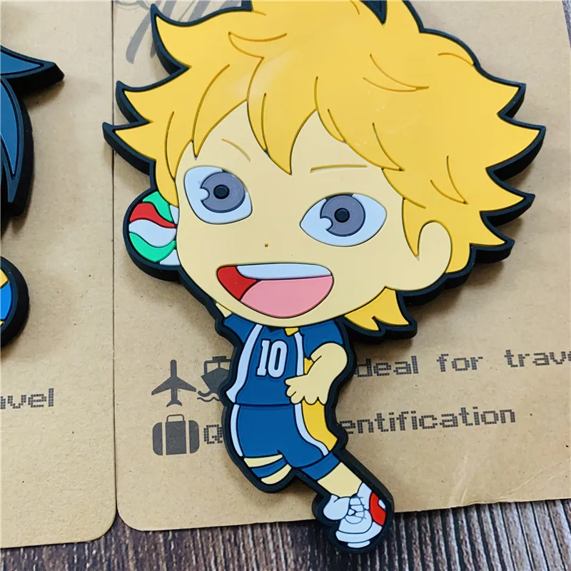 Haikyuu Аниме фигурки героев мультфильмов аксессуары багажная бирка на чемодан