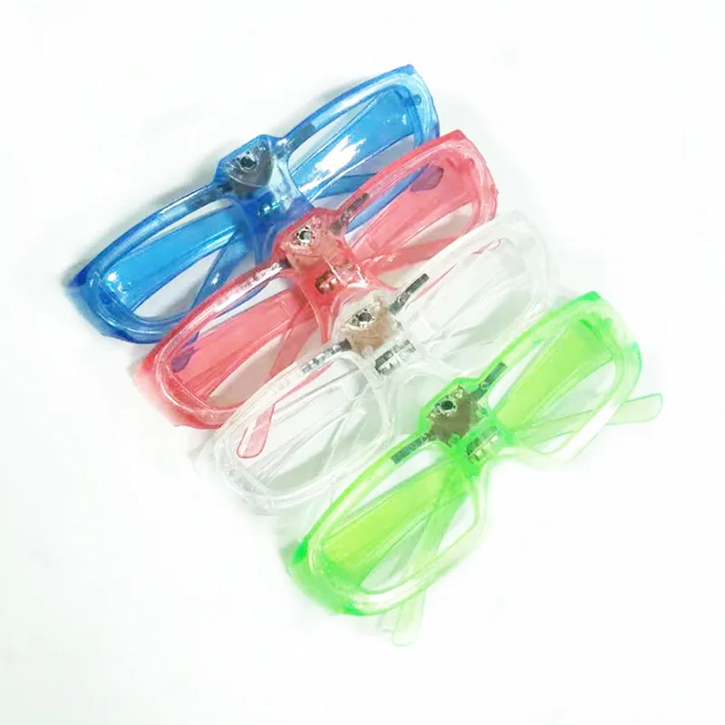 1pc Cool LED Light Up Toys Glow in the Dark Party Supplies Glasses Shutter Shades Neon Flash Christmas New Year Decoration | Дом и сад