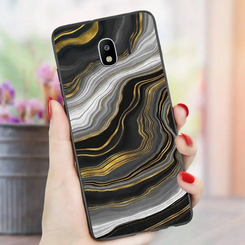 

Luxury Bling Gold Foil Marble Glitter Phone Case For Samsung S7 S8 S9 S10-5G S20 ULTRAedge plus lite 2019 2020 nax fundas cover