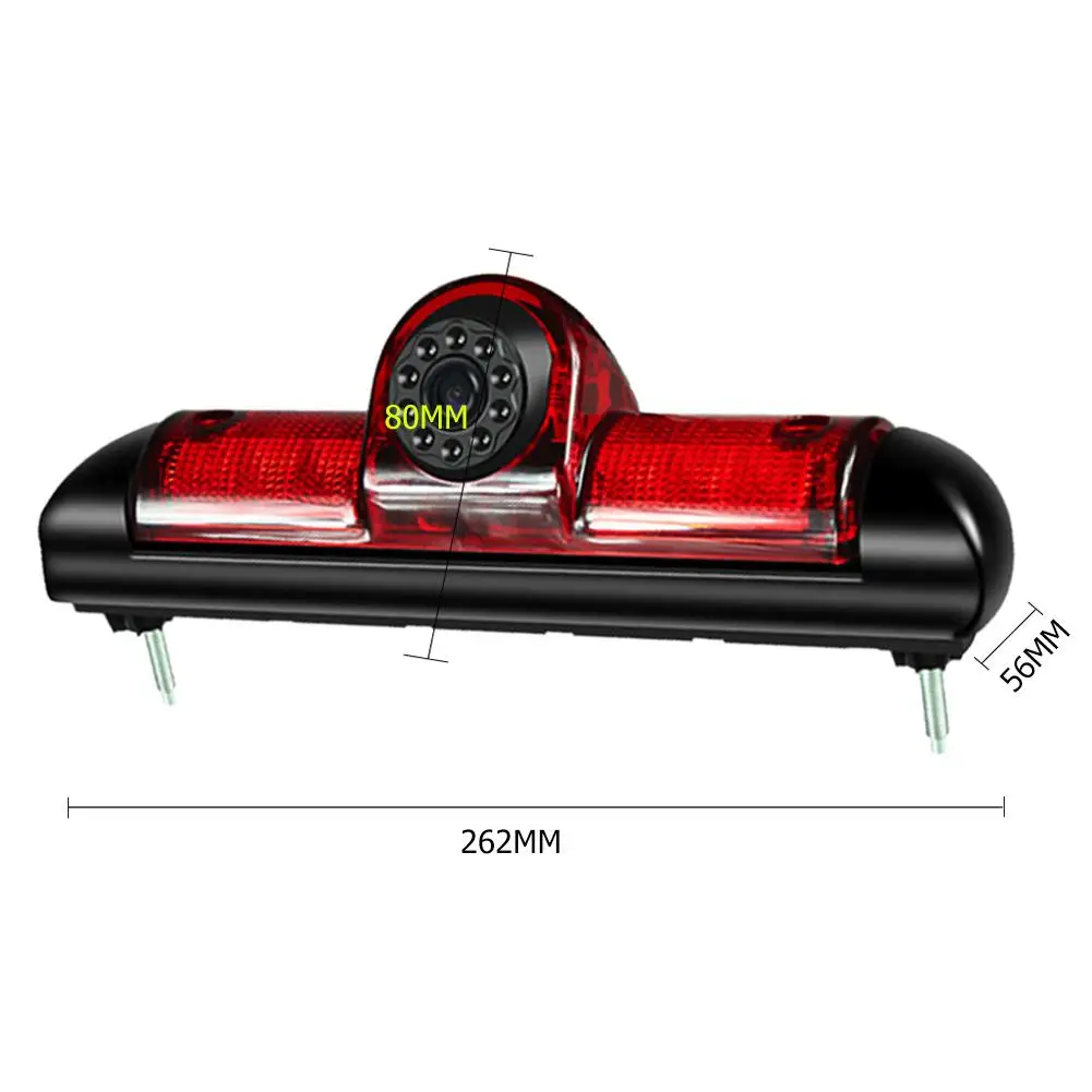 

3rd Car Brake Light Rear View Camera IP68 Waterproof LED Night Vision Camera For Citroen Jumper Fiat Ducato Peugeot Boxer