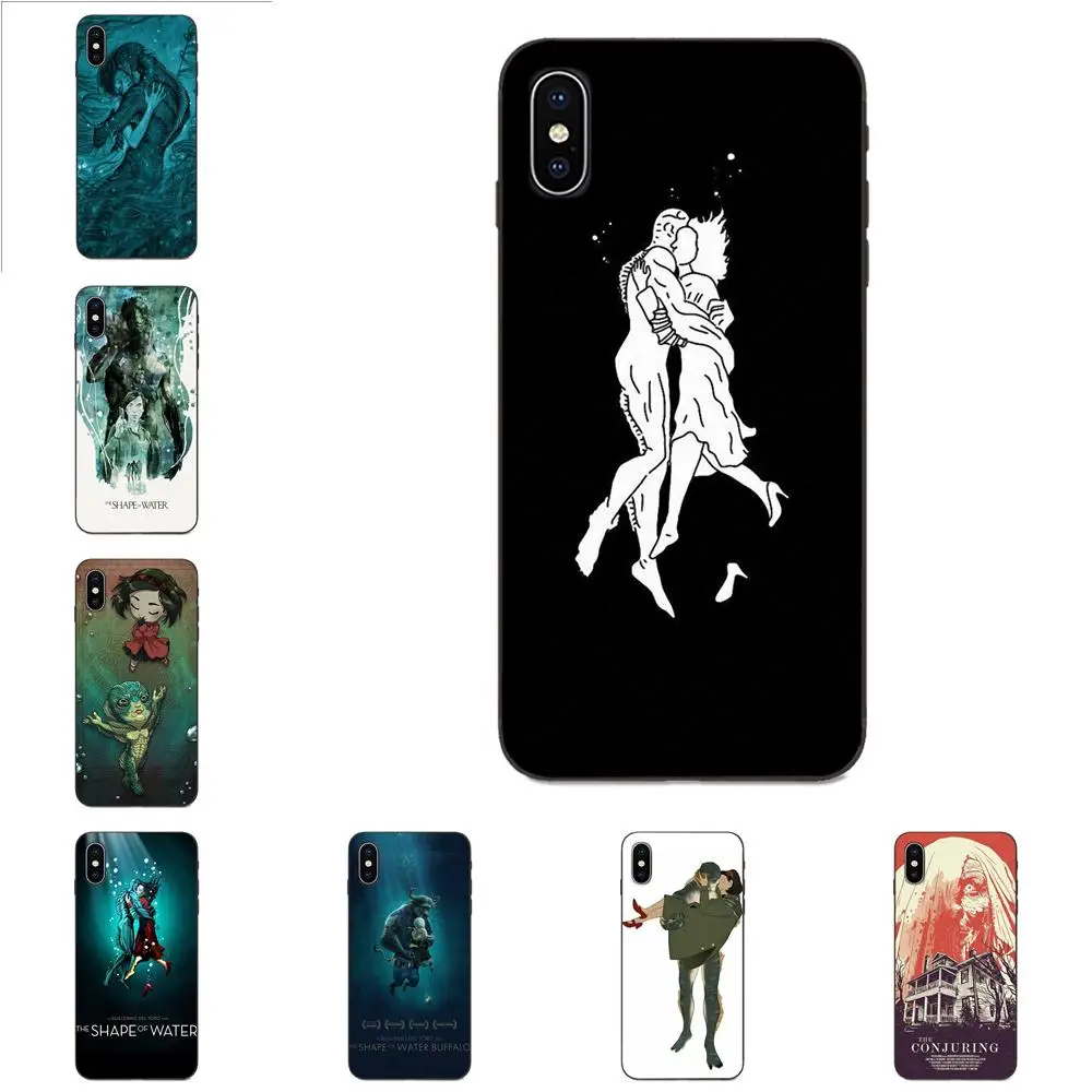 Форма воды для Apple iPhone 4 4S 5 5S SE 6 6S 7 8 Plus X XS Max XR Мягкий Силиконовый ТПУ Черный чехол с