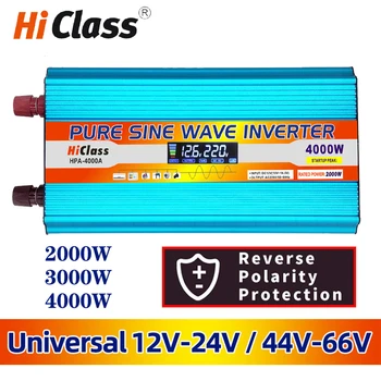 Solar inverter 12v 220v 12V/24V Pure sine wave inverter 2000W/3000W/4000W/6000W Dc 12v to Ac 220v Car converter LCD Display