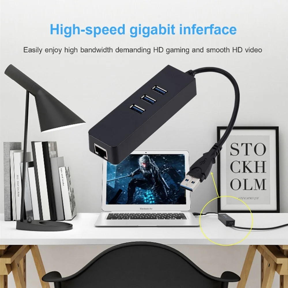USB-концентратор PzzPss с портом USB 2 0 Hub3.0 мультиusb-разветвитель 3 концентратор питания