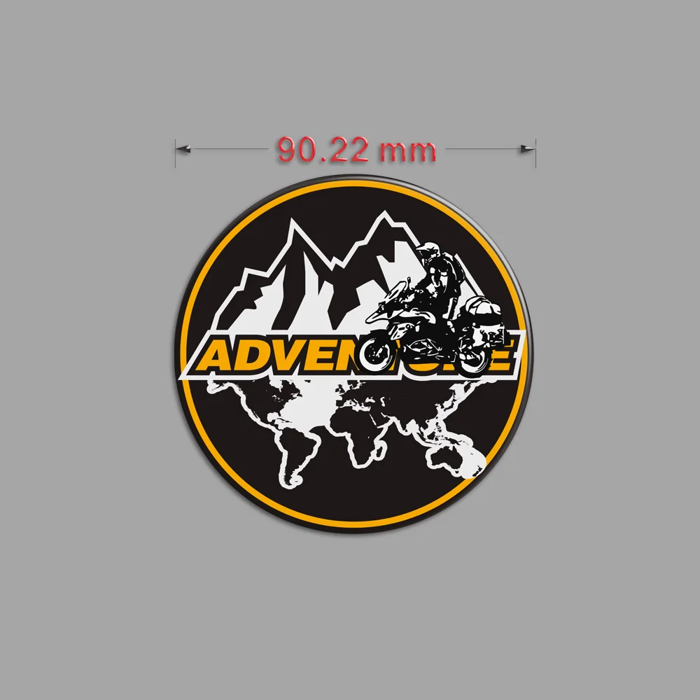 

Багажный Алюминиевый Чехол ADV Adventure, наклейки на лобовое стекло для BMW Honda Yamaha Moto Guzzi Benelli Suzuki Motorcycle