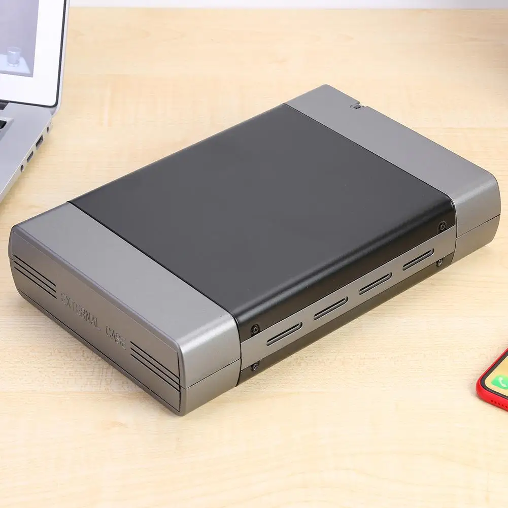 5.25 inch External Hard Drive Enclosure SATA to USB Type-B US Surface Treatment By Spraying Adapter Simple Installation for PC