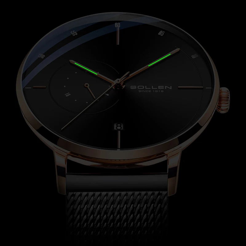 Мужские механические часы с ремешком из стали 316L и японским механизмом Miyota |