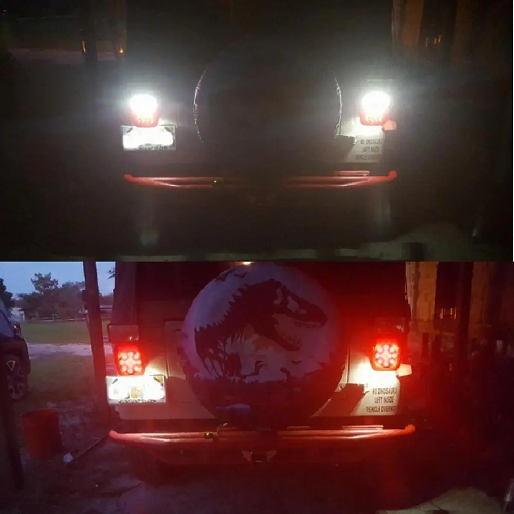 Универсальный красный + белый 39 светодиодный стоп-стоп поворотный хвост