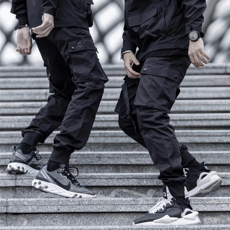 Светоотражающие Techwear Марка NEW FASHION Hi Street десант Для мужчин спортивные штаны для