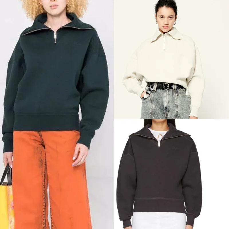 2021 Autumn Winter New Fashion Wide Neck Pullover Sweater Loose Thin Leisure Long Sleeve Top Brand Luxury Sweatshirt Women I1