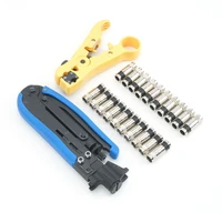 coaxial cable extrusion clamp rg6 5911 cable tv crimping clamp stripper combination tool set