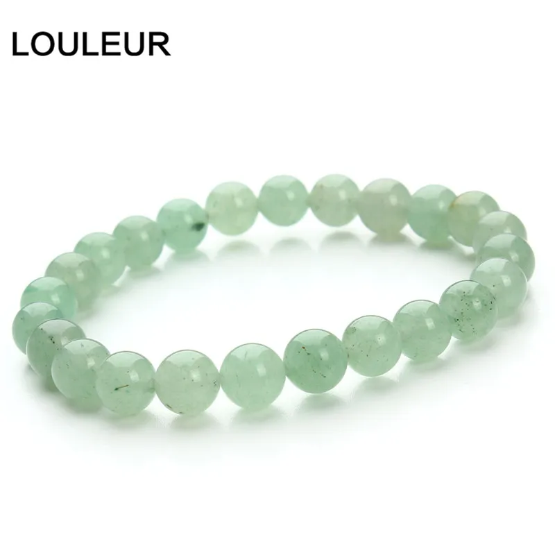 LOULEUR модные браслеты с натуральным камнем для женщин и мужчин, розовые Quartzs, тигровые глаза, Агаты, браслеты из бисера для йоги, Pulseira Masculina