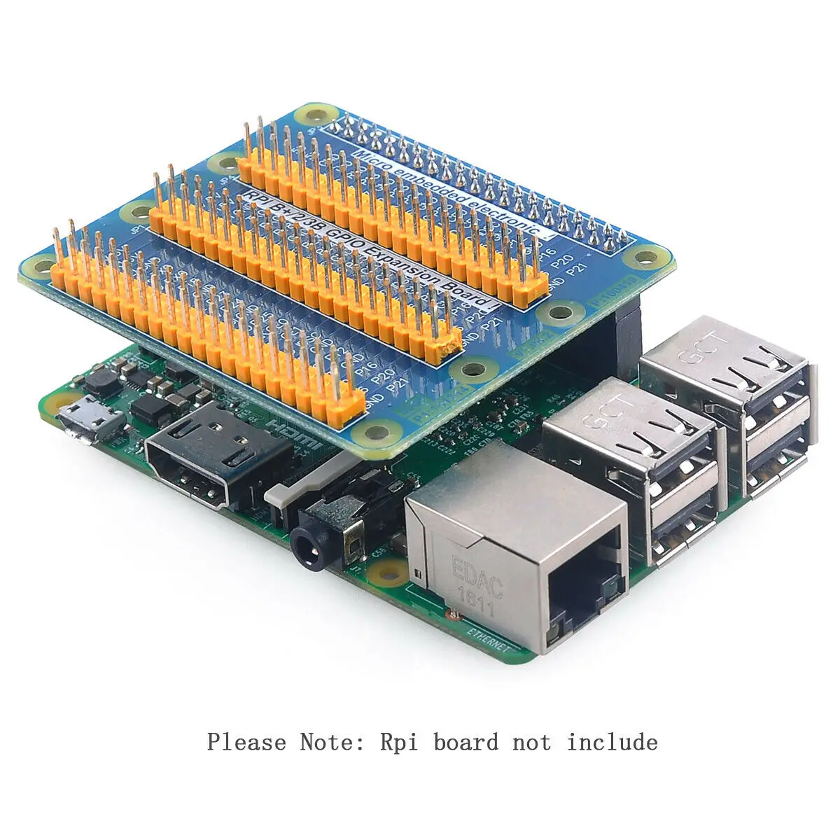 

Universal 3 GPIO Ports Multifunction Extended RPI B+/2B/3B+/4B GPIO Expansion PCB Board For Raspberry pi 4b Pi 3 And Pi2
