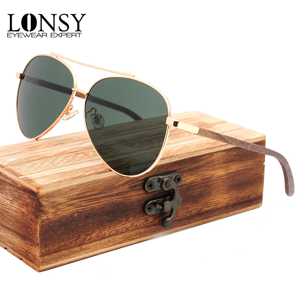 Солнцезащитные очки-авиаторы поляризационные для мужчин и женщин в