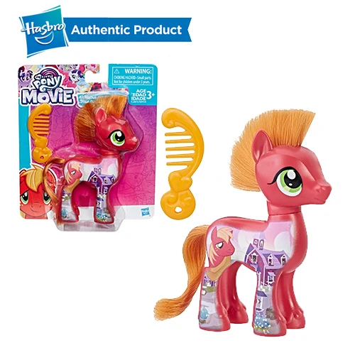 MCINTOSH FurReal Friends, My Little Pony с рисунком из мультфильма «Мой Маленький Пони» друзей 3-дюймовая пленка маленькие пони всех цветов радуги; платье Lunamoon редкость Сумерки ПВХ экшн статуэтки коллекционные куклы - Цвет: MCINTOSH