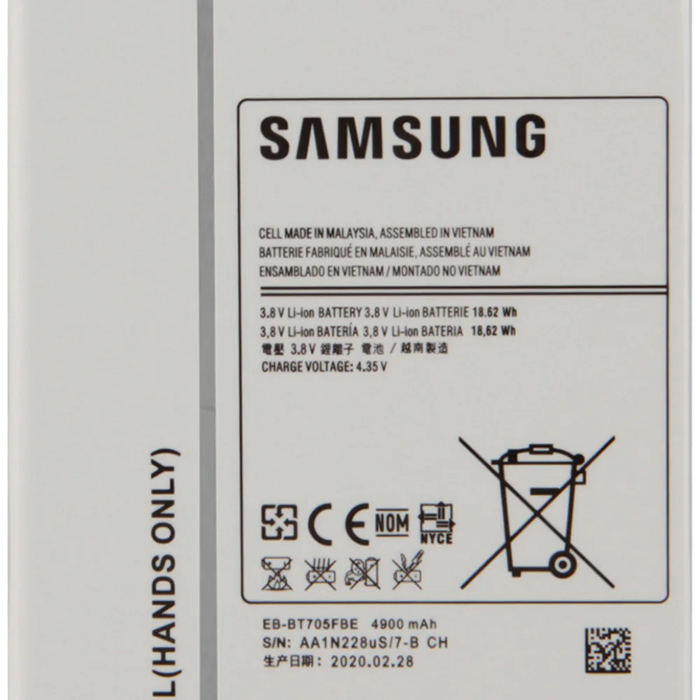 Оригинальная запасная аккумуляторная батарея для SAMSUNG GALAXY Tab S 8 4 T700 T705